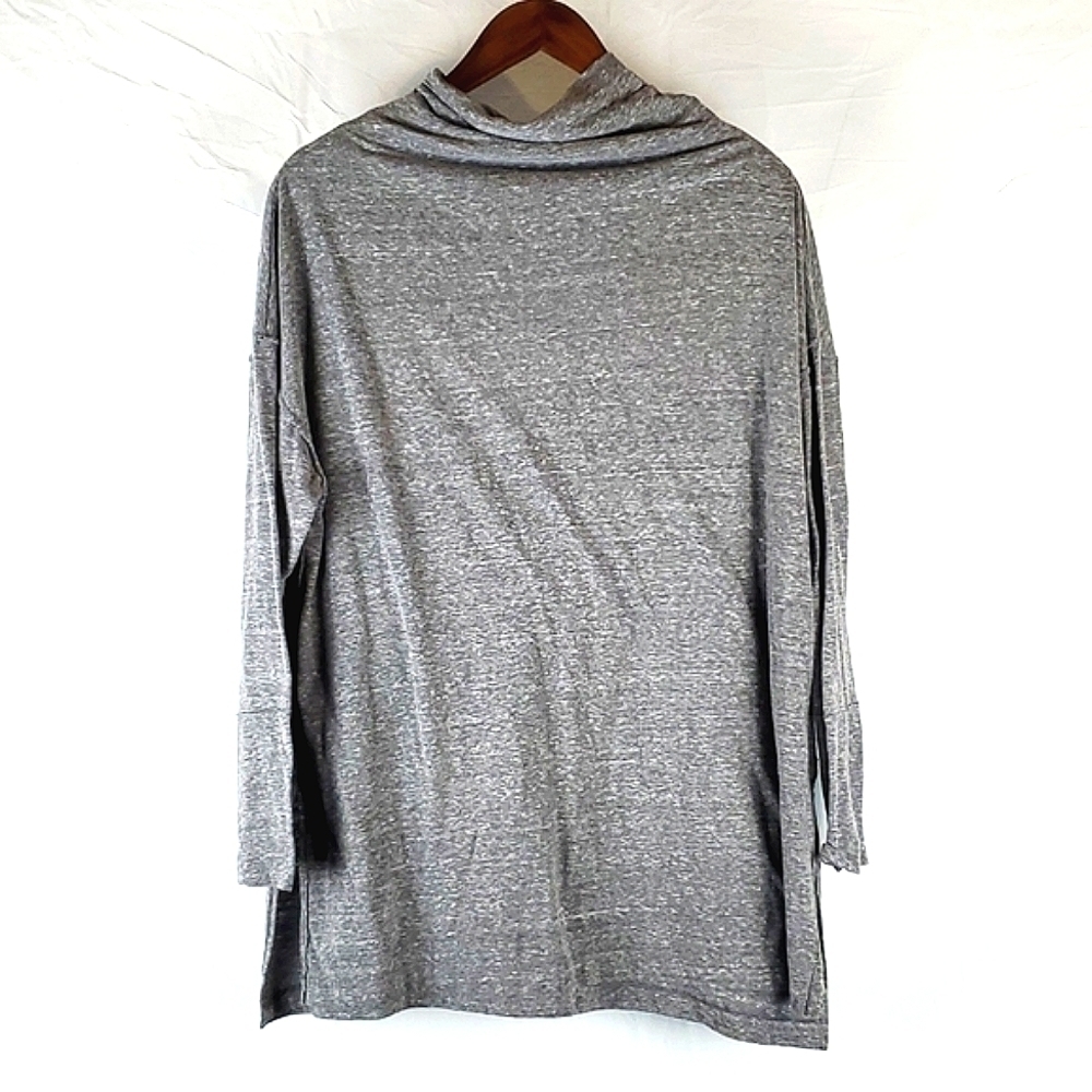 Free People Gray Turtleneck Oversized‎ Top